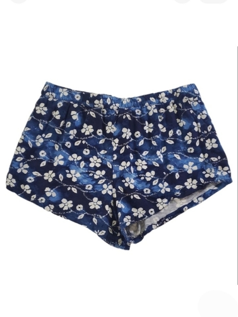 K1285 * Vince Camuto Girls Floral Print Shorts Blue White Size 8